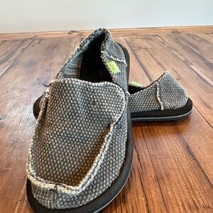 Gray Slip-On Sanuk Loafers